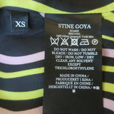 Stine Goya Brethel Puff Sleeve Dress Pink Metallic Jacquard Size Extra Small