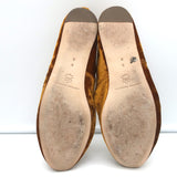 Loeffler Randall Leonie Soft Bow Ballet Flats Ochre Velvet Size 9