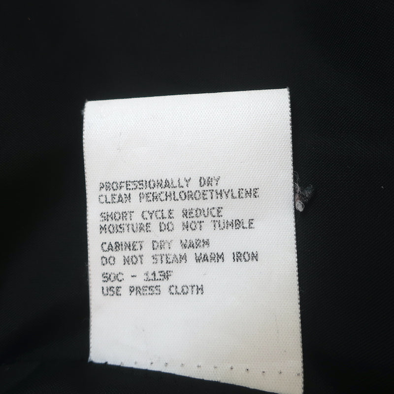 Giorgio Armani Maxi Coat Black Wool Size 44 One-Button Jacket