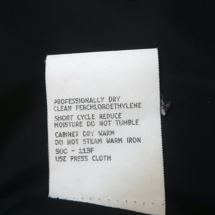 Giorgio Armani Maxi Coat Black Wool Size 44 One-Button Jacket