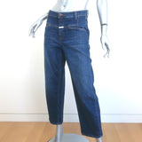 Closed Stover-X Cropped Jeans Dark Blue Stretch Cotton Size 26