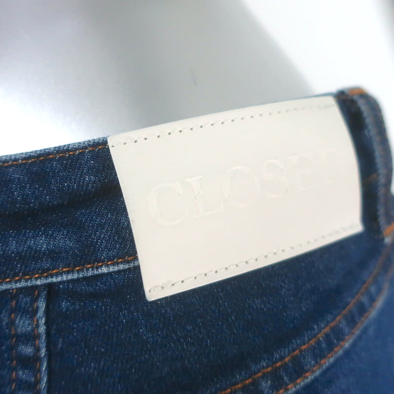 Closed Stover-X Cropped Jeans Dark Blue Stretch Cotton Size 26
