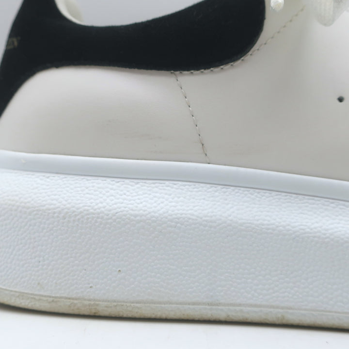 Alexander McQueen Oversized Sneakers White Leather &amp; Black Suede Size 36