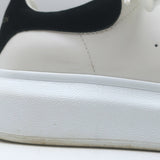 Alexander McQueen Oversized Sneakers White Leather & Black Suede Size 36