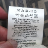 Fendi Zucca FF Logo Print Silk Satin Shirt Brown Size 41