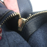 Valentino Medium Rockstud Tote Navy Grained Leather Crossbody Bag