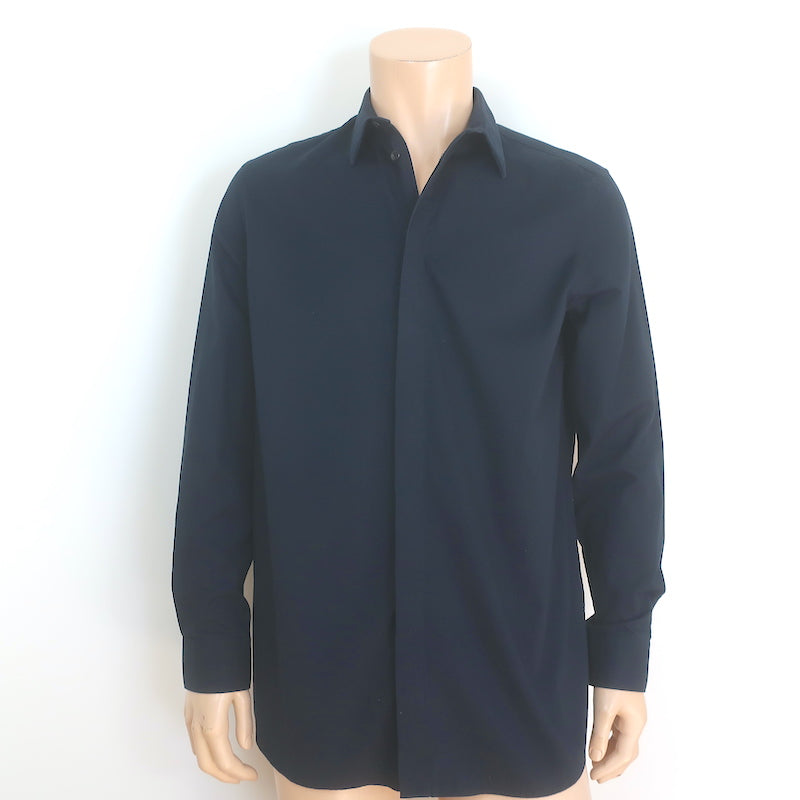 Givenchy Wing Graphic Columbian Fit Shirt Black Cotton Size 38 NEW