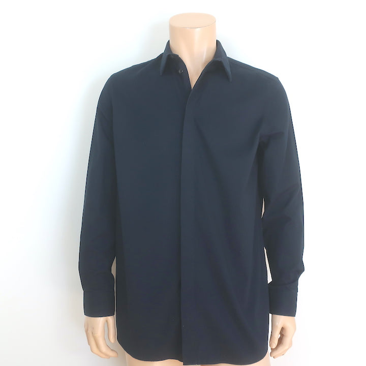 Givenchy Wing Graphic Columbian Fit Shirt Black Cotton Size 38 NEW