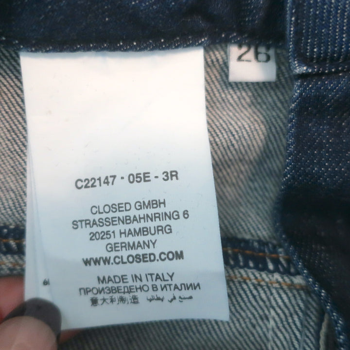 Closed Stover-X Cropped Jeans Dark Blue Stretch Cotton Size 26