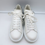 Alexander McQueen Oversized Sneakers White Leather & Black Suede Size 36