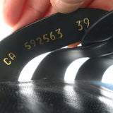 Saint Laurent Denim Tribute Flat Sandals Blue Size 39 Open Toe Mules