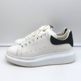 Alexander McQueen Oversized Sneakers White Leather & Black Suede Size 36