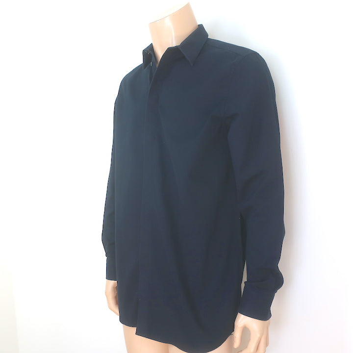 Givenchy Wing Graphic Columbian Fit Shirt Black Cotton Size 38 NEW