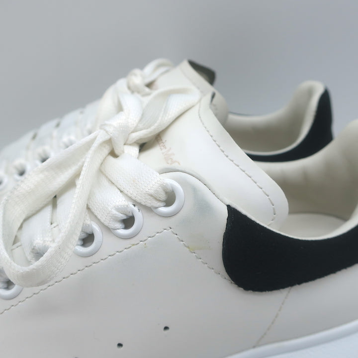 Alexander McQueen Oversized Sneakers White Leather &amp; Black Suede Size 36