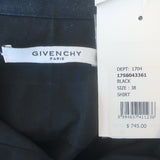 Givenchy Wing Graphic Columbian Fit Shirt Black Cotton Size 38 NEW