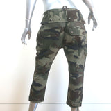 Faith Connexion Camo Cargo Pants Army Green Cotton Size Medium