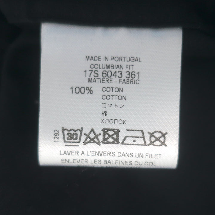 Givenchy Wing Graphic Columbian Fit Shirt Black Cotton Size 38 NEW