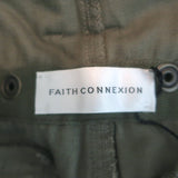 Faith Connexion Camo Cargo Pants Army Green Cotton Size Medium
