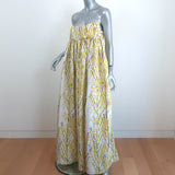 Bernadette Empire Waist Maxi Dress Birgit Blossom Print Taffeta Size 42