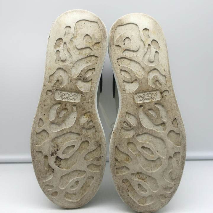 Alexander McQueen Oversized Sneakers White Leather &amp; Black Suede Size 36