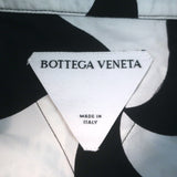 Bottega Veneta Wavy Triangle Print Short Sleeve Shirt Black/White Size 48