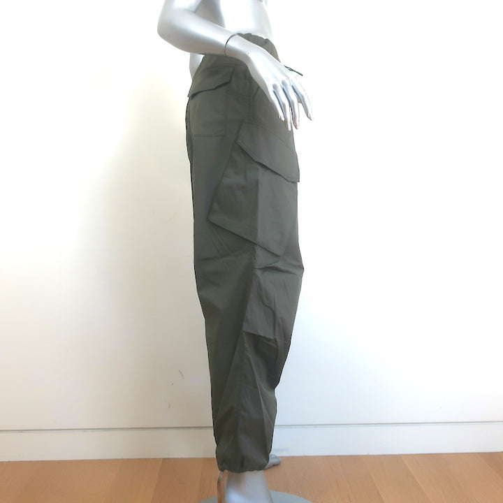 AGOLDE Ginerva Cargo Pants Olive Cotton Size Extra Small