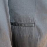 Ann Demeulemeester Satin Blazer Black Size Extra Large One-Button Jacket NEW