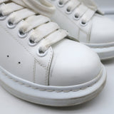 Alexander McQueen Oversized Sneakers White Leather & Leopard Suede Size 36