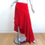 Monse Asymmetric Skirt Red Satin Size 10