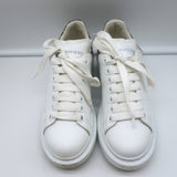 Alexander McQueen Oversized Sneakers White Leather & Leopard Suede Size 36
