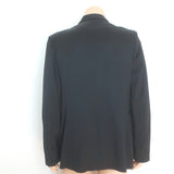 Ann Demeulemeester Satin Blazer Black Size Extra Large One-Button Jacket NEW