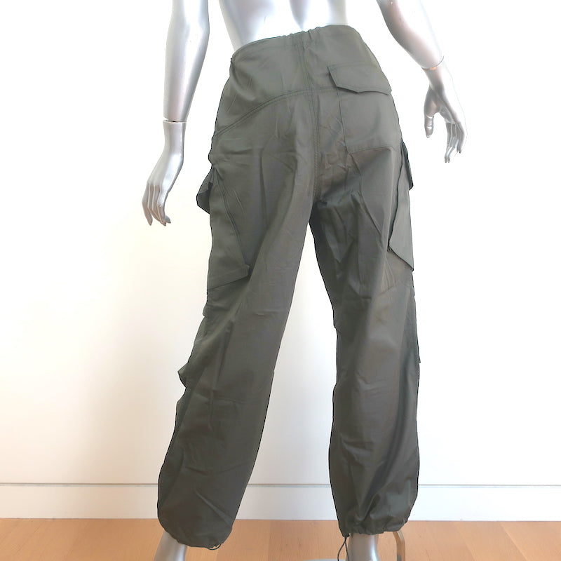 AGOLDE Ginerva Cargo Pants Olive Cotton Size Extra Small