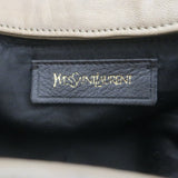 Yves Saint Laurent Roady Hobo Beige Leather Large Shoulder Bag