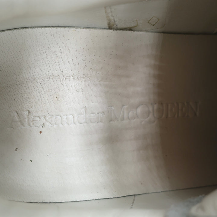 Alexander McQueen Oversized Sneakers White Leather &amp; Leopard Suede Size 36