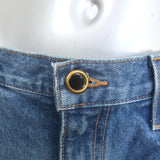 Khaite Kerrie Raw Hem Jeans Blue Cotton Size 27