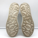 Alexander McQueen Oversized Sneakers White Leather & Leopard Suede Size 36