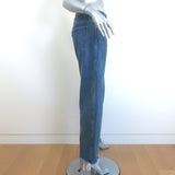 Khaite Kerrie Raw Hem Jeans Blue Cotton Size 27