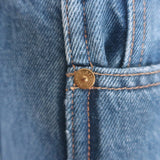 Khaite Kerrie Raw Hem Jeans Blue Cotton Size 27