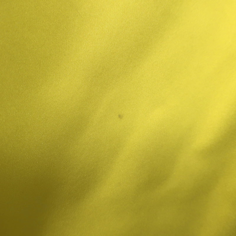No. 21 Sleeveless Tiered Mini Dress Yellow Taffeta Size 44