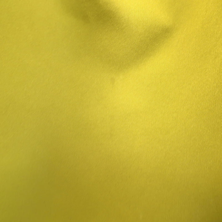 No. 21 Sleeveless Tiered Mini Dress Yellow Taffeta Size 44