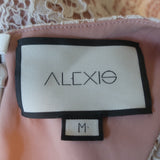 Alexis Cutout Midi Dress Aldridge Ivory Ruffled Lace Size Medium