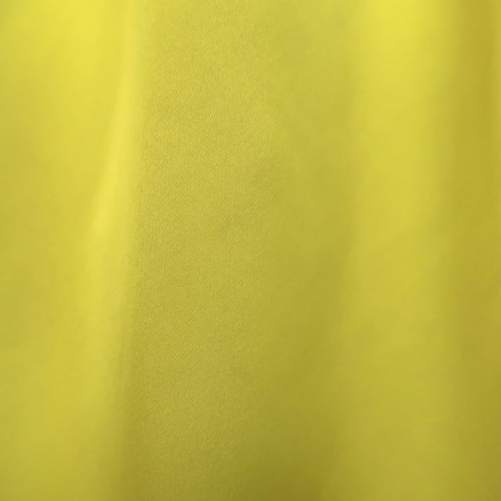 No. 21 Sleeveless Tiered Mini Dress Yellow Taffeta Size 44