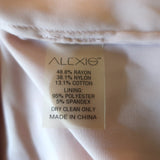 Alexis Cutout Midi Dress Aldridge Ivory Ruffled Lace Size Medium