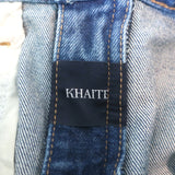 Khaite Kerrie Raw Hem Jeans Blue Cotton Size 27