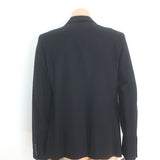 Ann Demeulemeester Double-Lapel Blazer Black Cotton-Linen Size Large