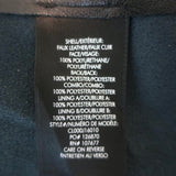 Alice + Olivia Nadine Faux Leather Puff Sleeve Blouse Black Size Extra Small