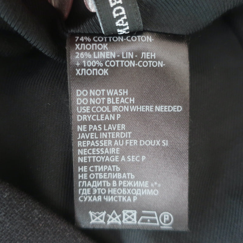 Ann Demeulemeester Double-Lapel Blazer Black Cotton-Linen Size Large
