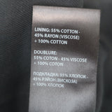 Ann Demeulemeester Double-Lapel Blazer Black Cotton-Linen Size Large