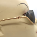 Chanel CC Half-Rim Sunglasses Matte Gold 4004 102/93