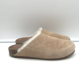 Jenni Kayne Shearling-Lined Moc Clogs Taupe Suede Size 37